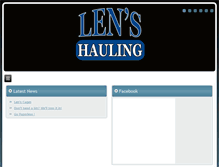 Tablet Screenshot of lenshauling.com